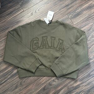 Gap x Cult Gaia Cropped Logo Sweatshirt!